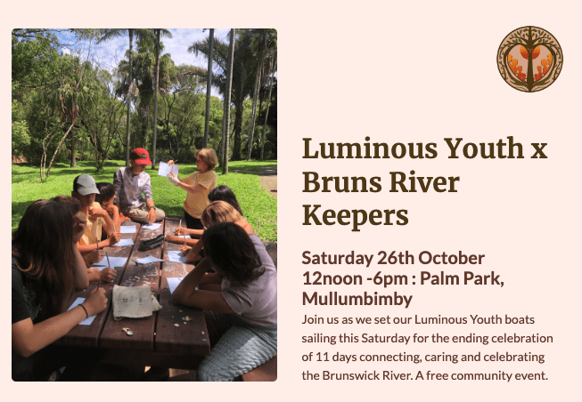 bruns river keepers x luminous youth river celebration boat making